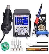 Yihua D In Hot Air Rework And Soldering Iron Station With Memories Large Lcd Screen
