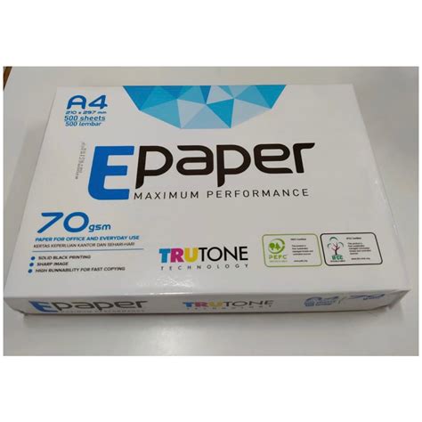 Jual Kertas Hvs Epaper A4 Dan F4 75 Gram Shopee Indonesia