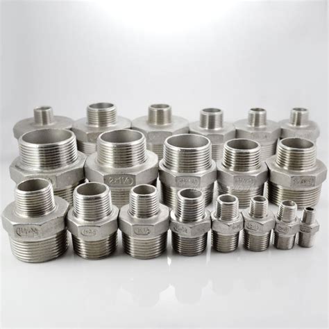 X Male Hex Nipple Threaded Reducer Connector Pipe Fitting