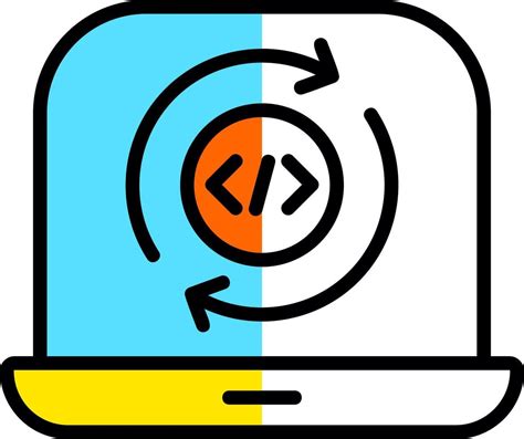 programming cycle vector icon design  vector art  vecteezy