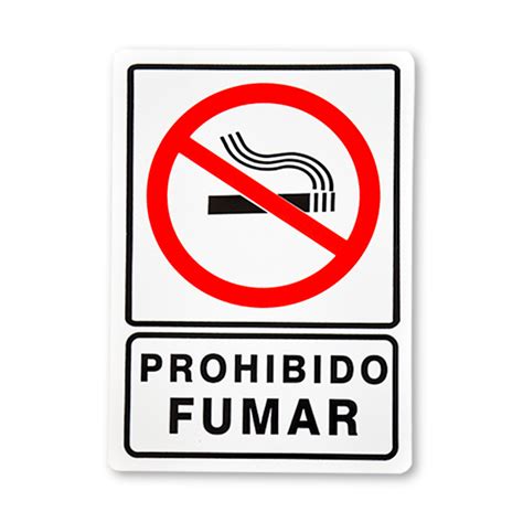 Amigo Safety Se Alamiento Prohibido Fumar Screen Blanco Rojo R