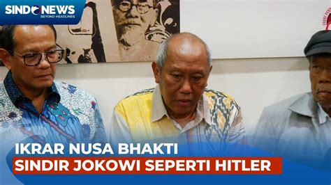 Pedas Ikrar Nusa Bhakti Sebut Jokowi Bak Hitler Jadi Pembunuh