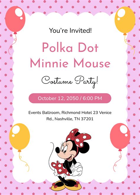 birthday minnie mouse invitations 4