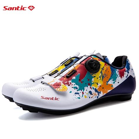 Santic Cycling Shoes For Men Women Road Bike Sneakers Lightweight