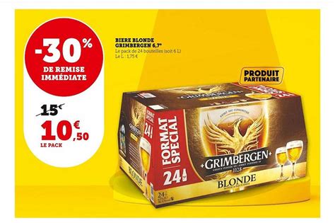 Promo Bi Re Blonde Grimbergen Chez U Express Icatalogue Fr