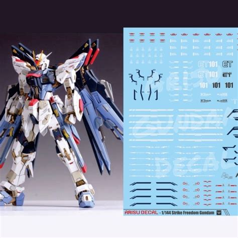 Jual Wah Water Slide Decal Gundam Freedom Strike Freedom Hg Rg 1144