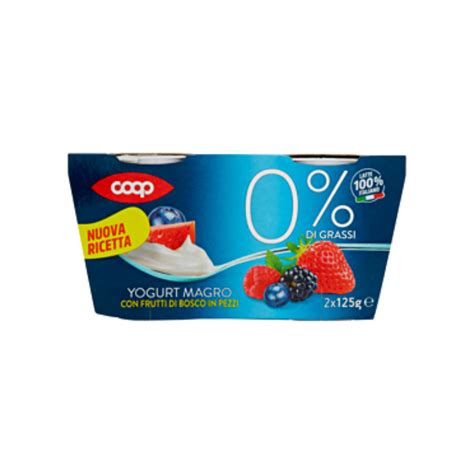 Coop Yogurt Magro Ai Frutti Di Bosco Pezzi X G Spesa Bagheria