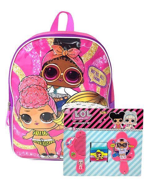 LOL Surprise 15 Backpack Boogie Babe BB Foxy W Comb Hair Ponies Play Set Walmart