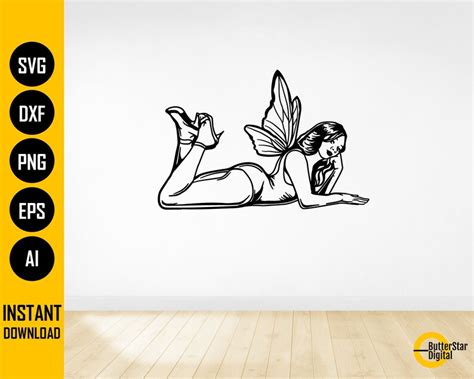 Hot Fairy SVG Fairies SVG Butterfly Wings SVG Fantasy Etsy