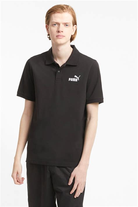 Чоловіче чорне поло Essentials Pique Mens Polo Shirt Puma 586674 — Md Fashion штрих код