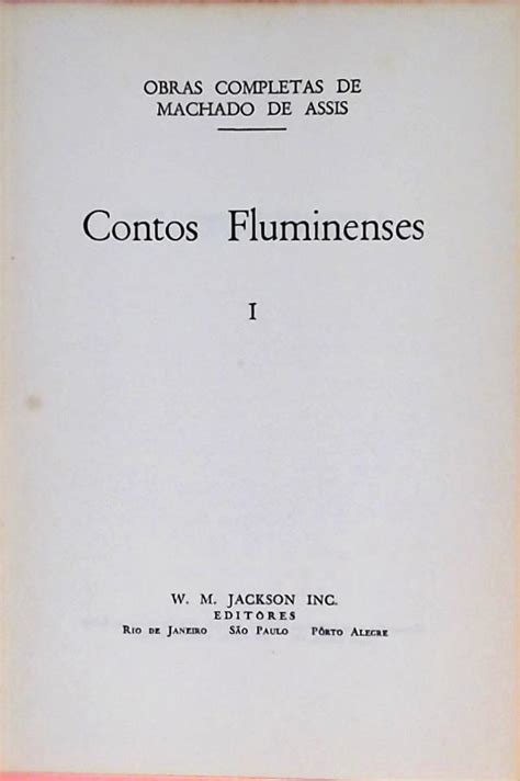 Contos Fluminenses 2 Volumes Machado De Assis Traça Livraria e Sebo