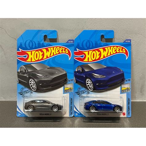 特斯拉 Hot Wheels 風火輪 Tesla Model 3 特斯拉 電動車 Factory Fresh 蝦皮購物