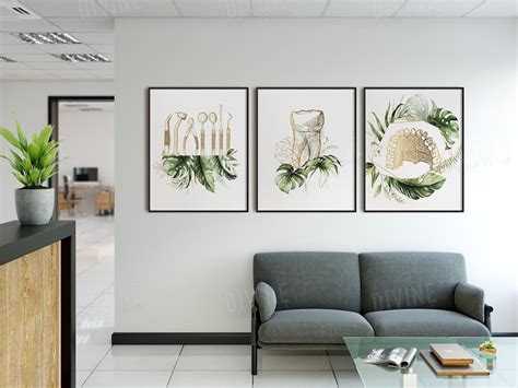 Dental Wall Decor Dentist Clinic Art Orthodontics Surgeon Etsy