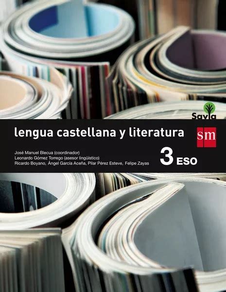 Eso Lengua Y Literatura Sm Savia Soluciones Y Ejercicios Pdf School