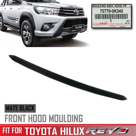 Black Line Front Bonnet Hood Trim For Toyota Hilux Revo Sr Genuine