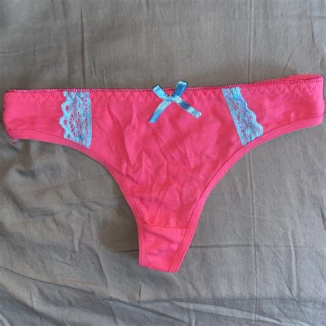 TW Pornstars Nadia Diamo Twitter Hot Pink Lace Thong Panties By