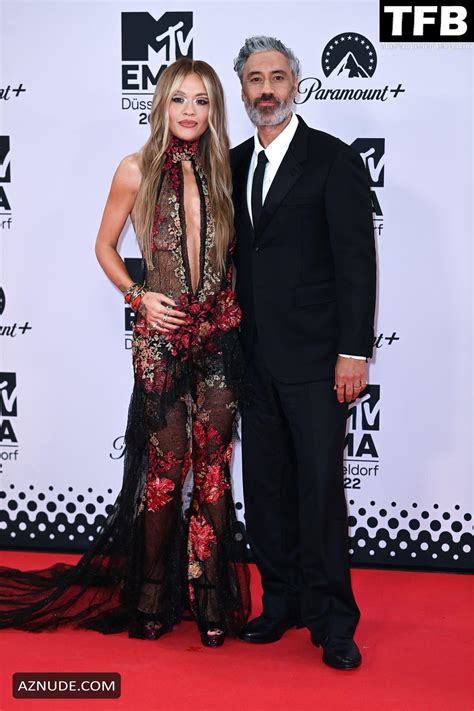 Rita Ora Sexy Seen Flaunting Her Hot Figure Wearing A See Though Dress At The MTV Europe Music