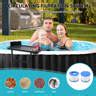 JTANGL Hot Tub In X In X In Portable Blow Up Hot Tub With Bubble Jets And Built