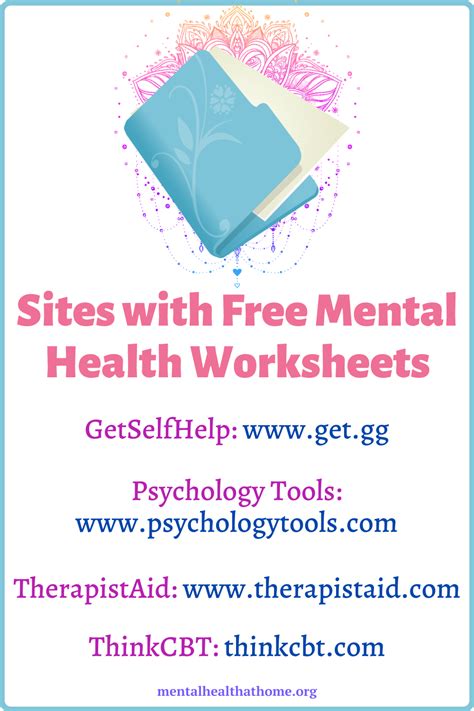 Free Mental Health Worksheet Artofit