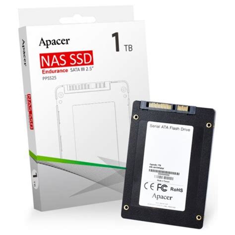 Apacer PPSS25-R 1TB 550/500MB/s 2.5" SATA3 NAS SSD Disk (AP1TPPSS25-R ...