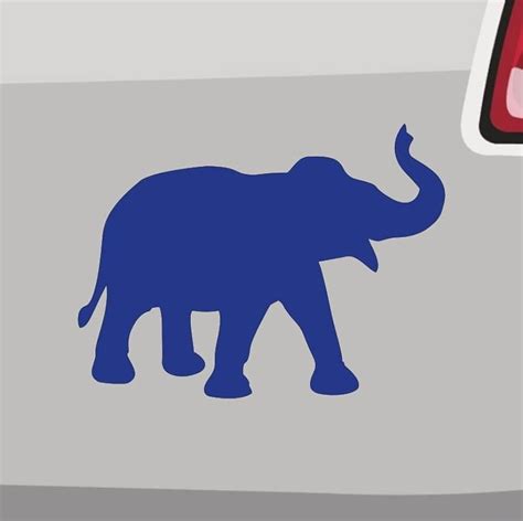 Elephant Sticker 6 Sizes Zoo Africa India Savannah Circus Elephant