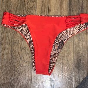 Swim Redsnakeskin Bikini Set Poshmark