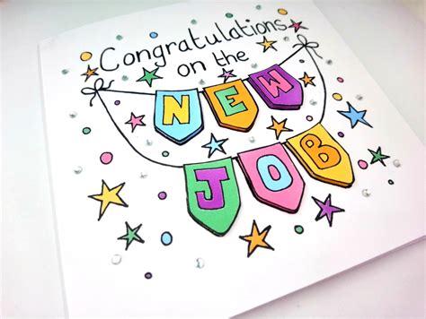 Congratulations on Your New Job Card Job Card New Job | Etsy