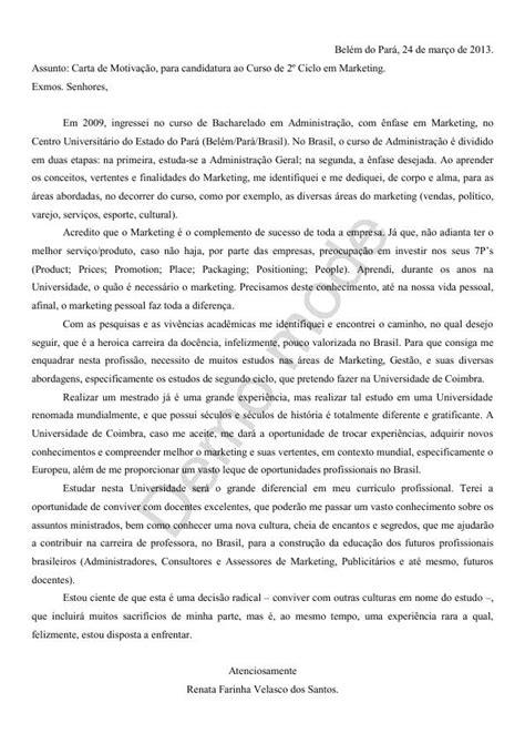 Carta De Motivação Erasmus Exemplos