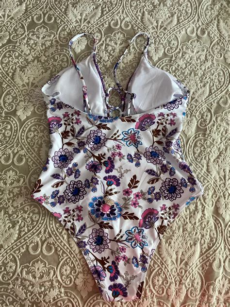 Strapped Patchwork One Piece Bikini Swimwear Urbanwearoutsiders