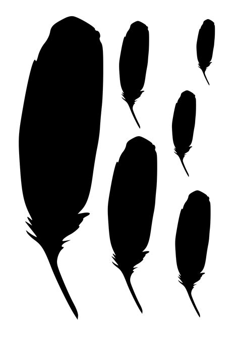 Трафарет пера: скачать и распечатать — 3mu.ru