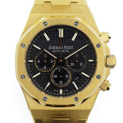 Royal Oak Self-Winding Chronograph White Dial in Yellow Gold - Asian7750