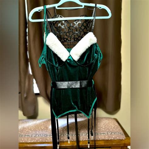 Avidlove Intimates Sleepwear Santa Chemises Velvet Lingerie Set Poshmark