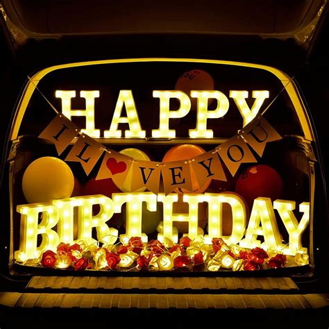 Happy Birthday Marquee 9 Led Alphabet Letters And Numbers Happy Birthday