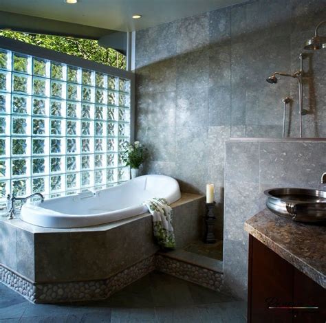 Межкомнатные перегородки из стеклоблоков в ванной | Modern bathroom ...