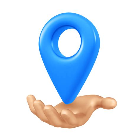 Point Of Location D Icon Pointer Of Map In Hand Map Marker Sign Gps