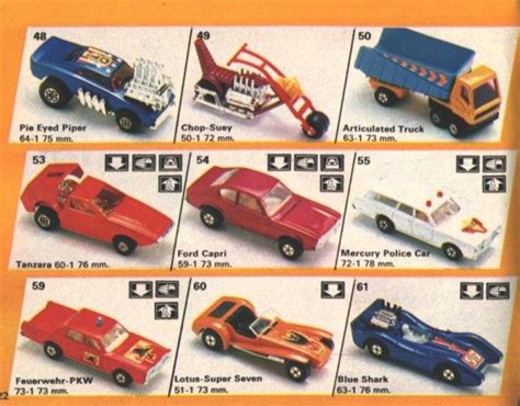 Catalogue 1975 9 Matchbox Cars Matchbox Diecast Cars