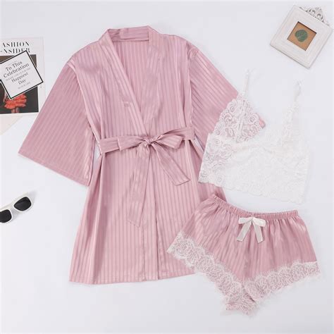 Xdegoge Satin Nightgowns For Women Silk Slip Dress Sleepwear Sexy V Neck Negligee Lingerie Short