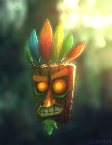 Such A Great Representation Of The Tiki Mask From Crash Bandicoot Ooga Booga Crash Bandicoot