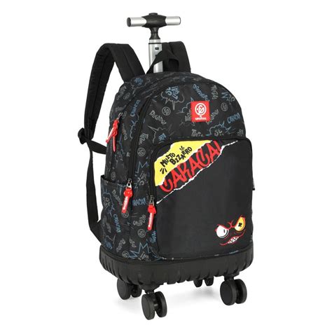 Mochila Escolar Menino Juvenil - Mochila De Rodinhas Enaldinho Escolar Meninos Juvenil 360° | Shopee Brasil