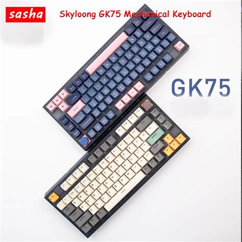 Skylong Gk Teclado Mec Nico Rgb Hot Swap Interruptores Pticos Amarelos O Pbt Keycap