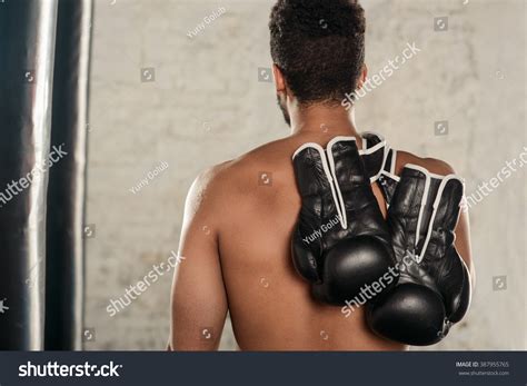 Darkskinned Athletic Guy Naked Torso Back Stock Photo Shutterstock