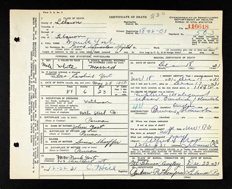 Obituary and Memorial Details for Teresa Ann Yost 21