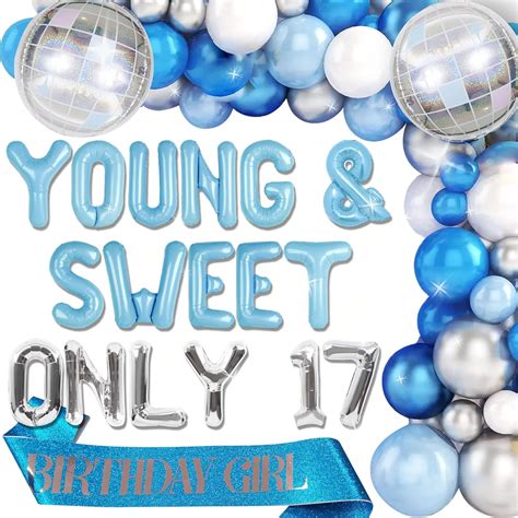 Amazon.com: Mamma Mia Party Decorations Silver Blue Young and Sweet