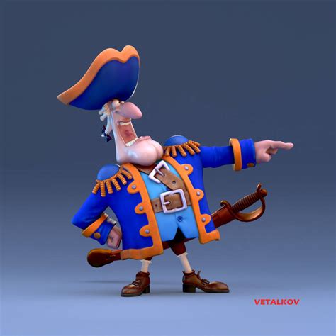 Captain Smollett from Treasure Island by vetalkov on DeviantArt