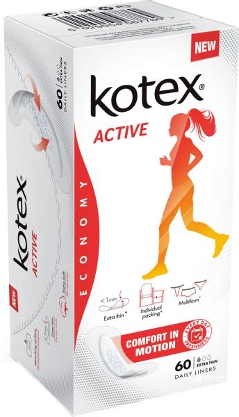 Прокладки ежедневные Kotex Active Экстра Тонкие - «Ежедневная защита ...