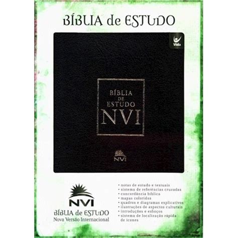 B Blia De Estudo Nvi Luxo Preta Vida B Blias Livraria Evang Lica Casa