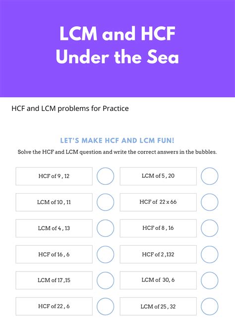 Hcf And Lcm Questions For Class Maths Playing With Numbers With