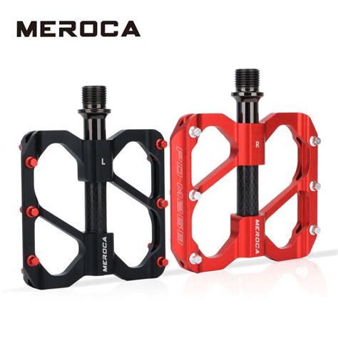 MEROCA Mountain Bike Pedals 3 Sealed bearings Ultra Light MTB Road Bike ...
