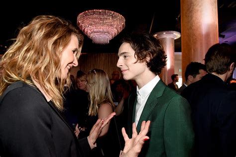 Timothée Chalamet Selfies With Meryl Streep, Steven Spielberg, Laura ...