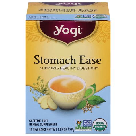 Save On Yogi Stomach Ease Herbal Tea Bags Caffeine Free Order Online